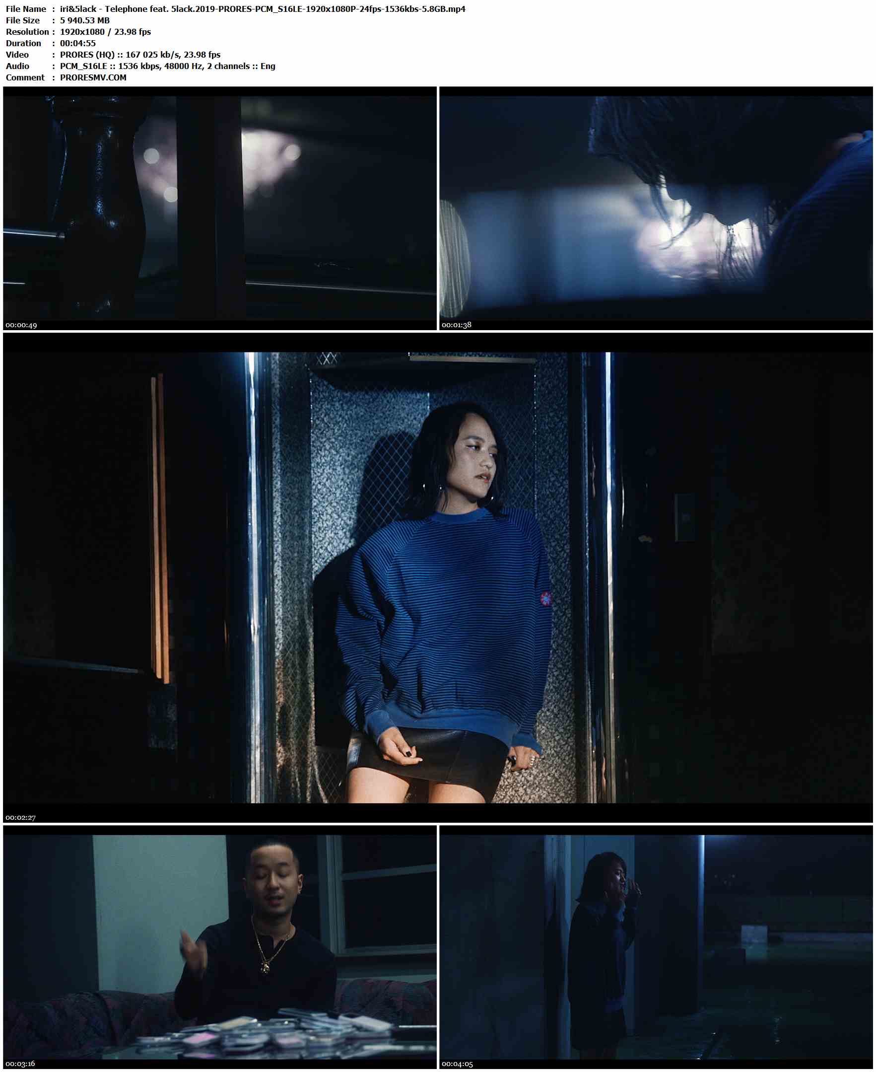 iri&5lack - Telephone feat. 5lack.2019-PRORES-PCM_S16LE-1920x1080P-24fps-1536kbs-5.8GB官方MV_高清MV